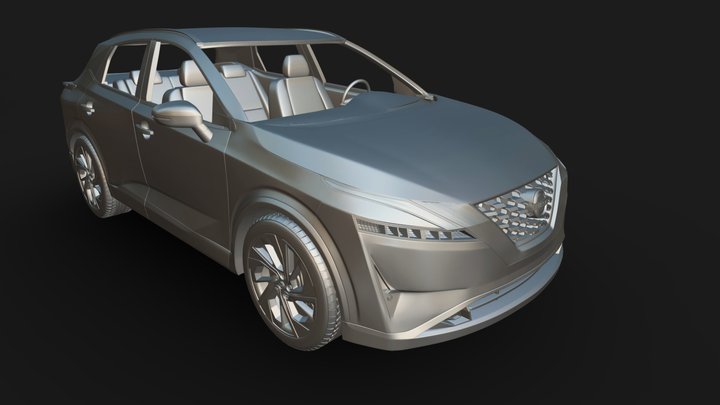 Nissan Qashqai 2022 Ready to Print STL Files 3D Model
