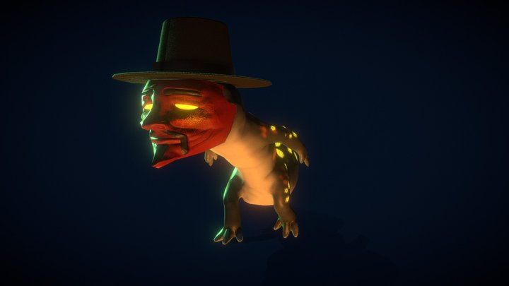 Gecko Gas Gas 3D Model
