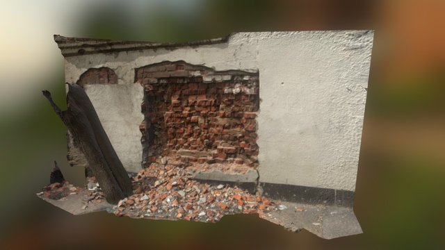 Brick Wall 3D Model