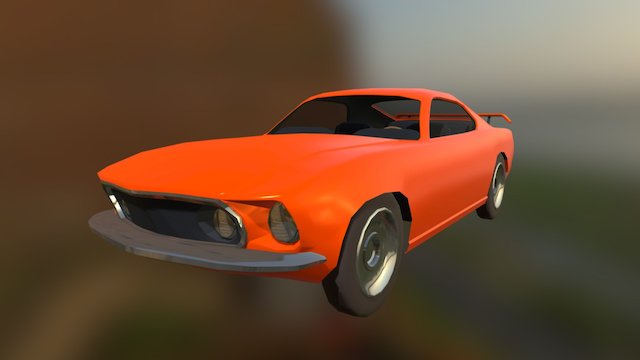 Muscle Car 3D Model
