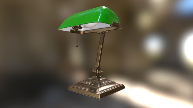 Bankers Lamp - Weekly Challenge 3D Model