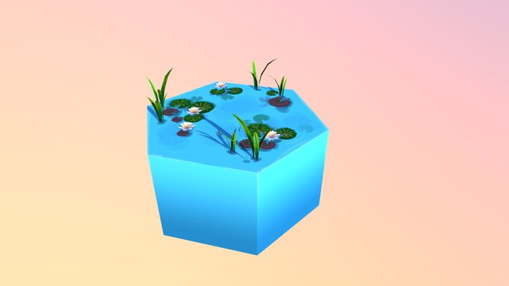 Evocus - Water Terrain Tile 3D Model