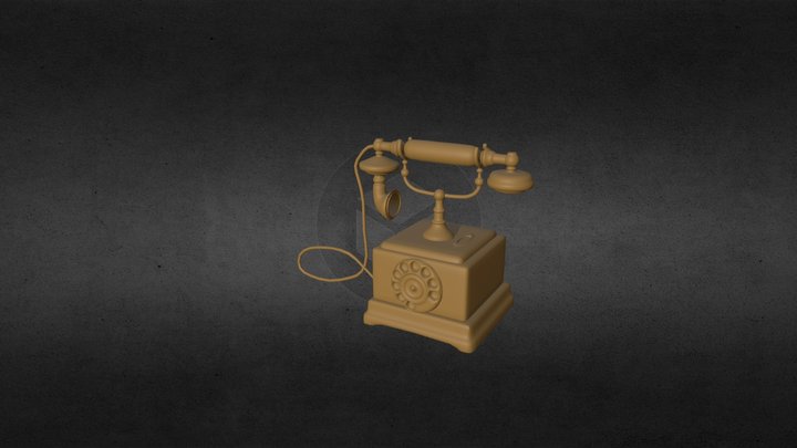 TELEFONO ANTIGUO 3D Model