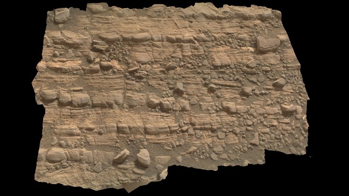 Morningside laminated sandstone (Mars) 3D Model