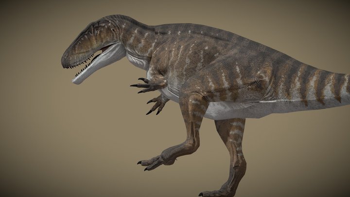 Carcharodontosaurus saharicus – Kostenloses 3D-Modell STL