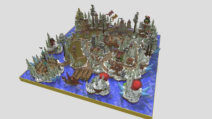 Frostspire Village 3D Model