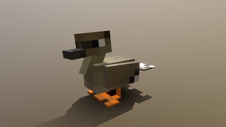 Minecraft Duck (Actions&Stuff Style) 3D Model