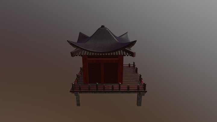 Japanese Shrine 3D Model
