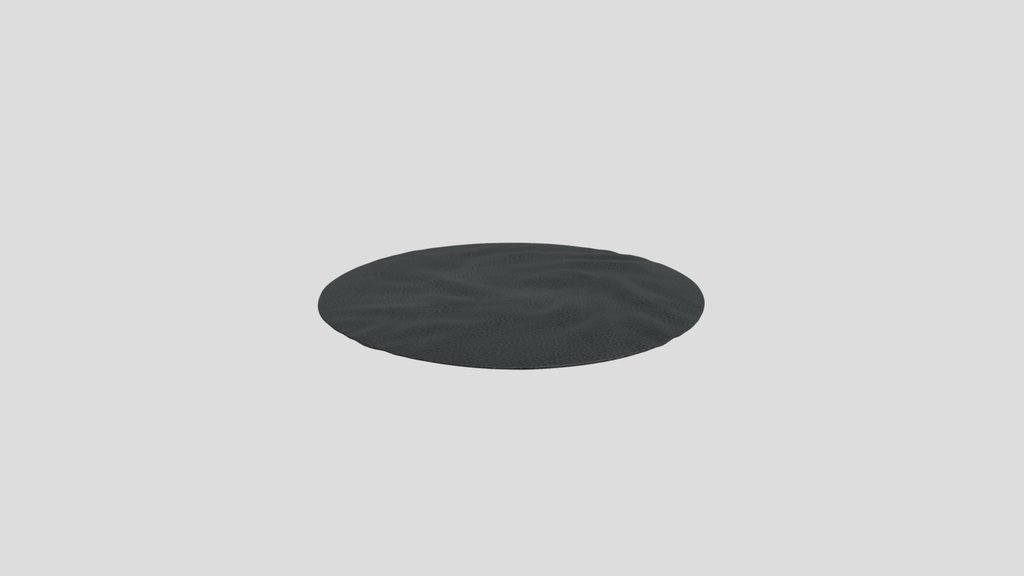 Black And White Fur Bathmat