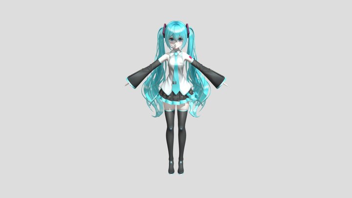 げのげ式初音ミク 3D Model