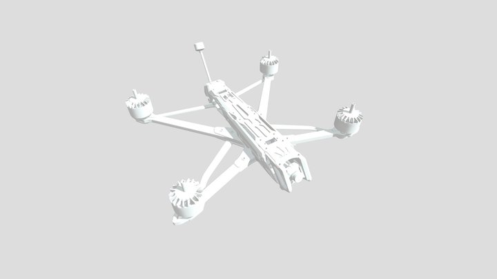 8寸FPV穿越机机架 3D Model