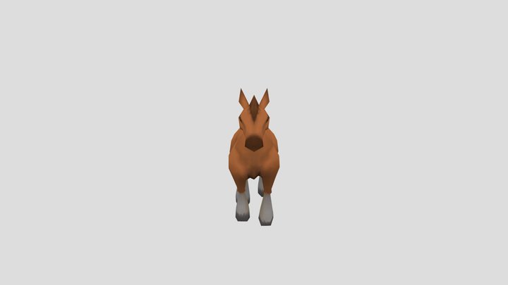 Walking Horse 3D Model