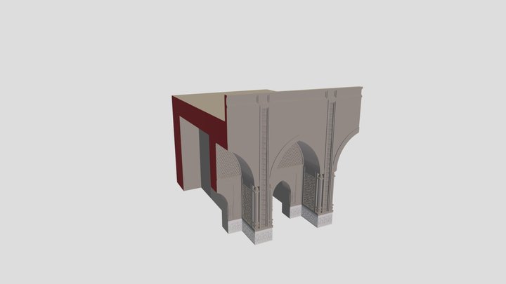 Ghaznavid Palace|Central courtyard|Antechamber 3D Model