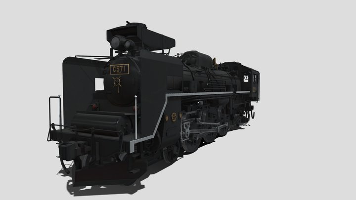 Japanese National Railways Class C57 3D Model