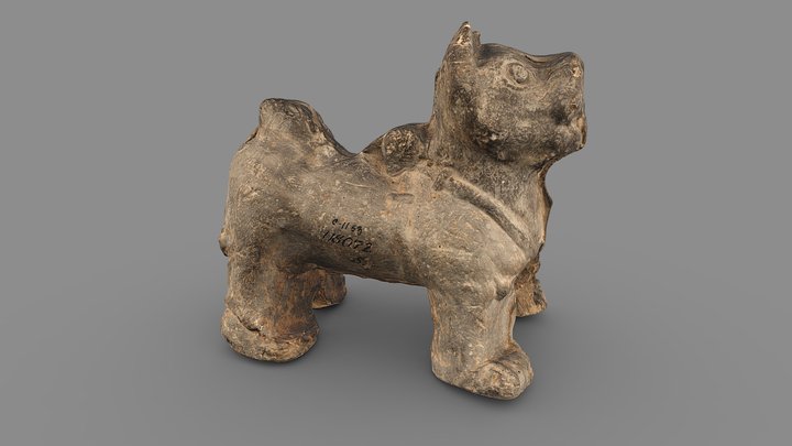 Tomb Figure of Dog 3D Model