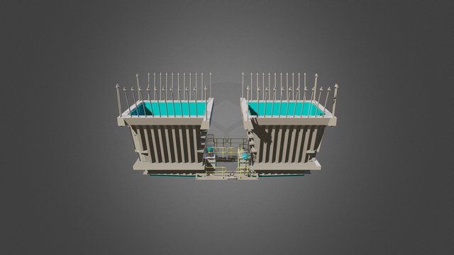 Underground Coal Dumper Bins - Mining 3D Model