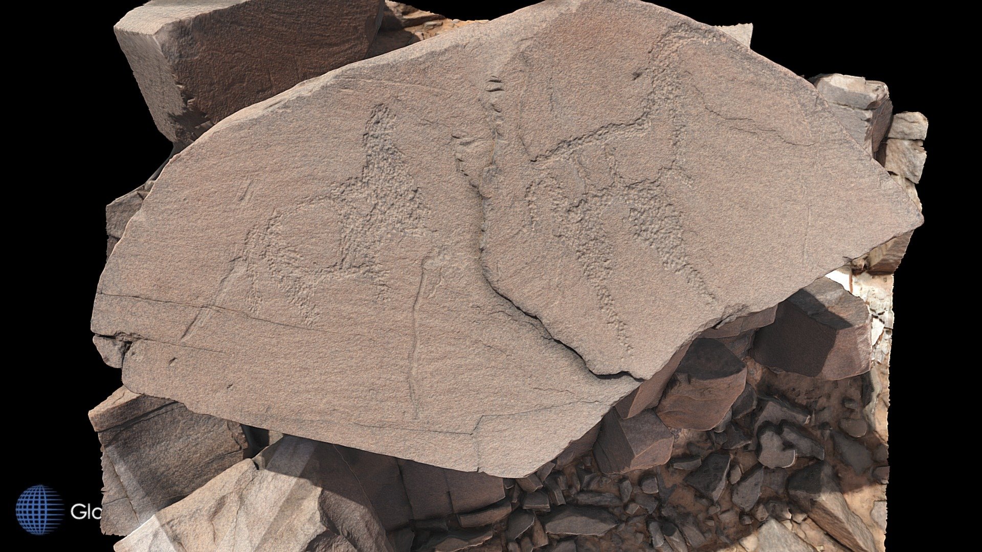Petroglyph Adrar Zarzam Anti Atlas Mts. Morocco