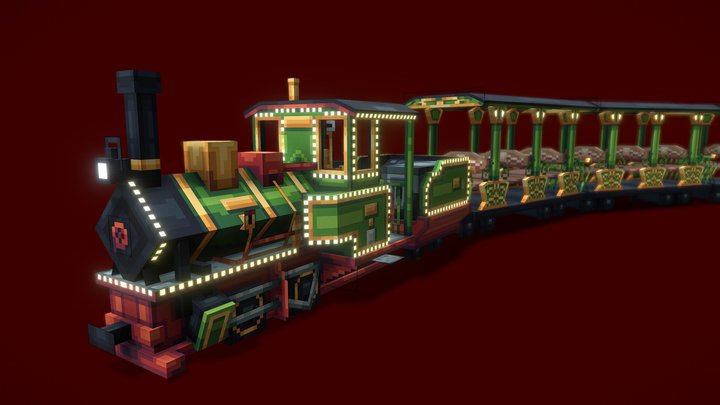 Efteling Steam Locomotive 3D Model