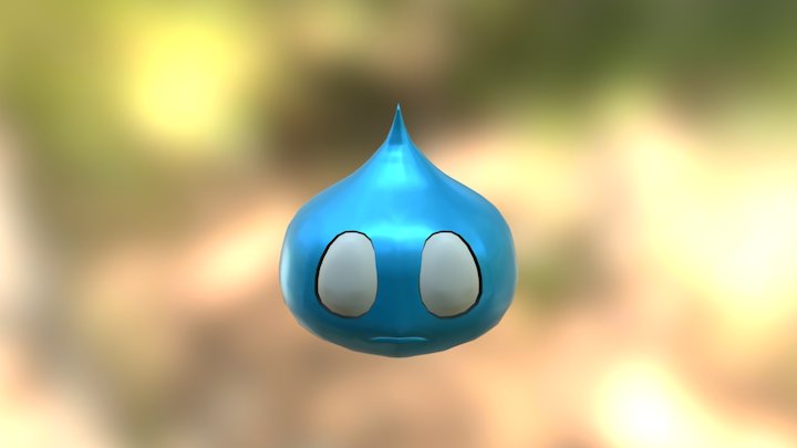 Sad Slime LOD3 Low 3D Model