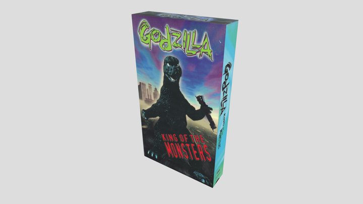 Godzilla VHS 1995 Goodtimes Home Video 3D Model