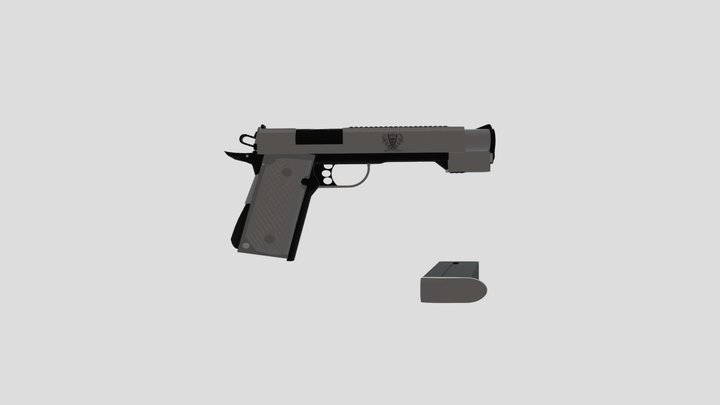 DOMINATION (custom Handgun) 3D Model