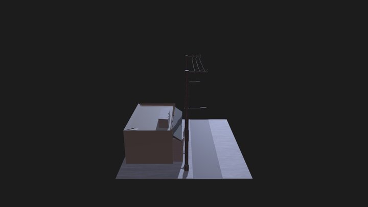 abandoned convenience store 3D Model