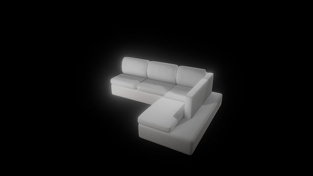 Modern White Sofa – Modello 3D gratuito STL