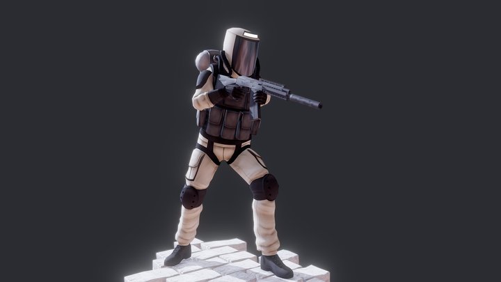 Hellhole - Soldier Model 3D Model