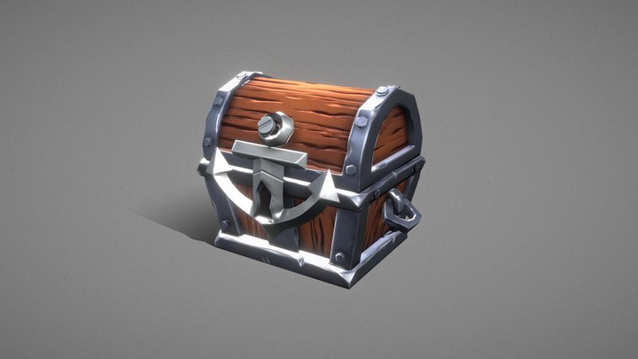 Pirate treasure chest 3D Model