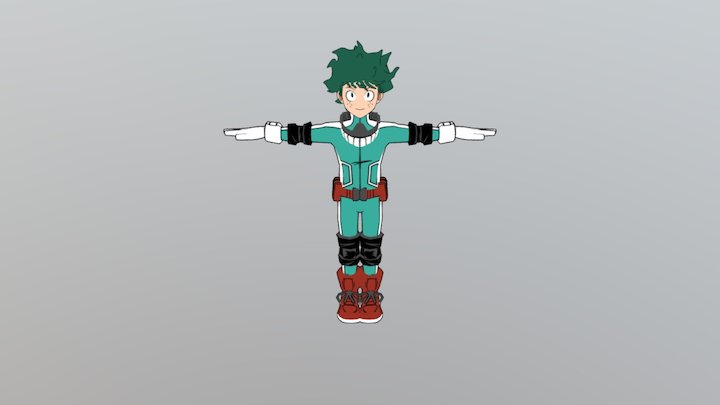 Deku Un Masked 3D Model