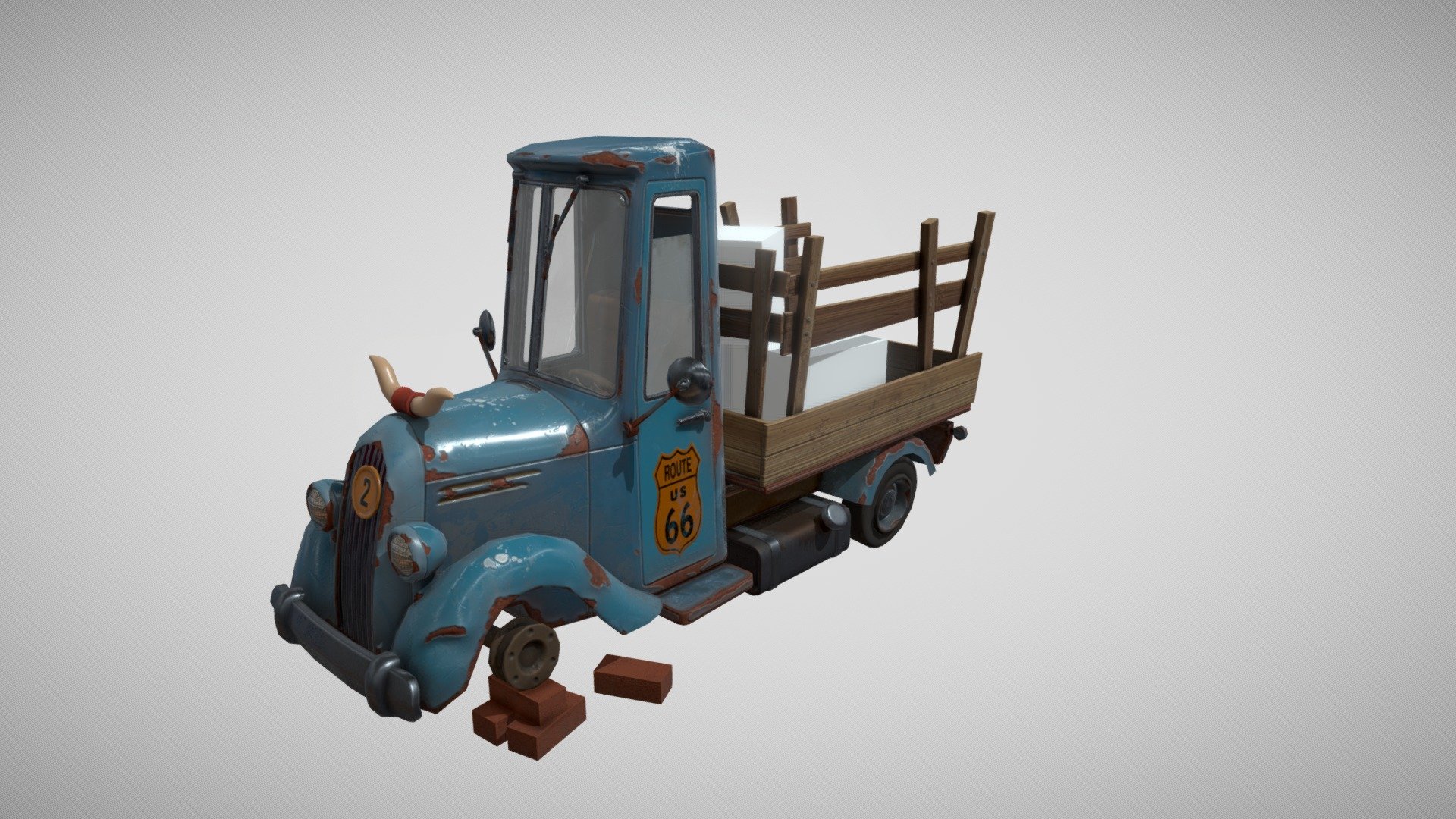 Week 18 - Pickup Texture V3 — Sketchfab embed 3D viewer