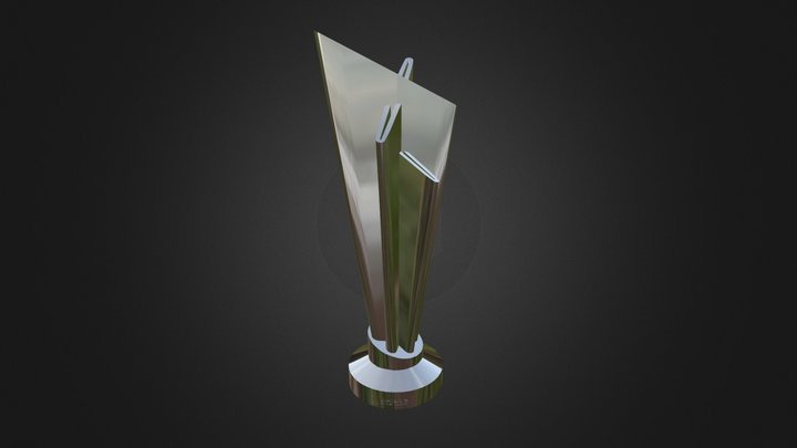 ICC Men's T20 World Cup Trophy 3D Model