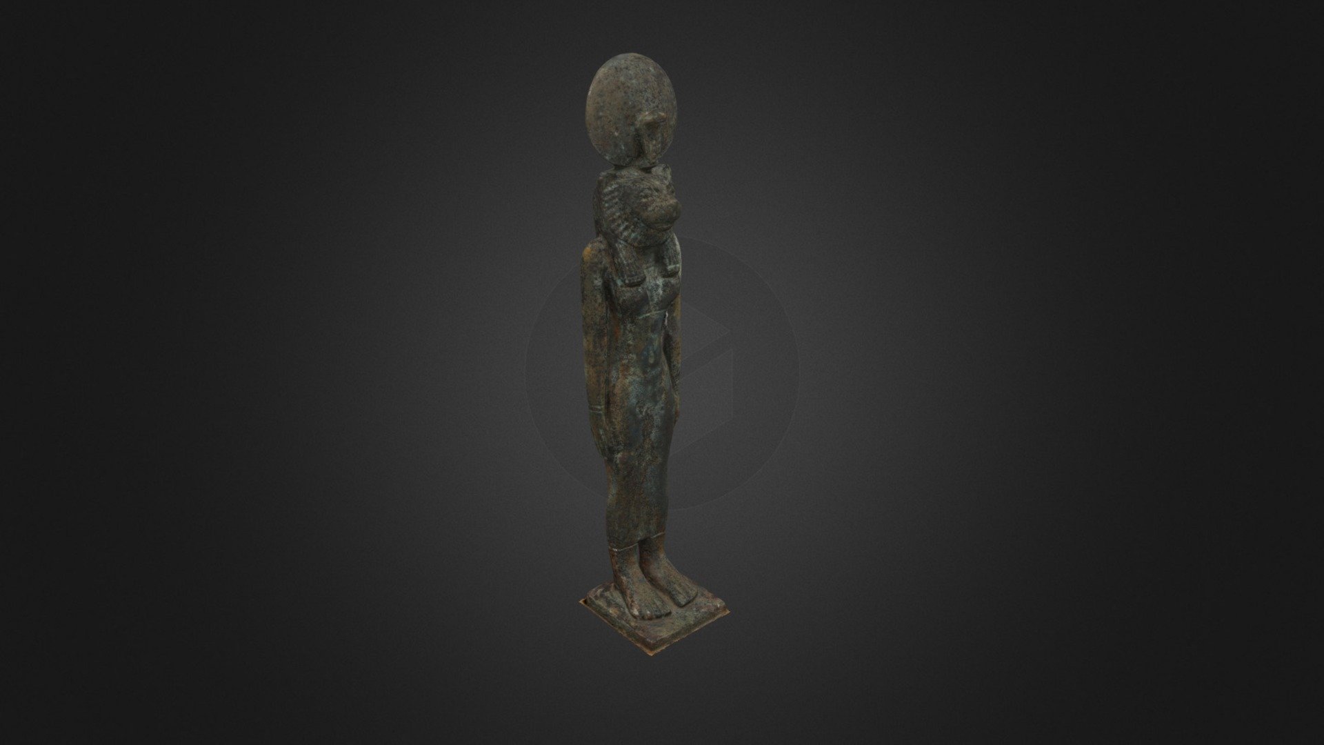 Figurine Déesse Sekhmet – Résine Aspect Bronze – Signes Grimalt
