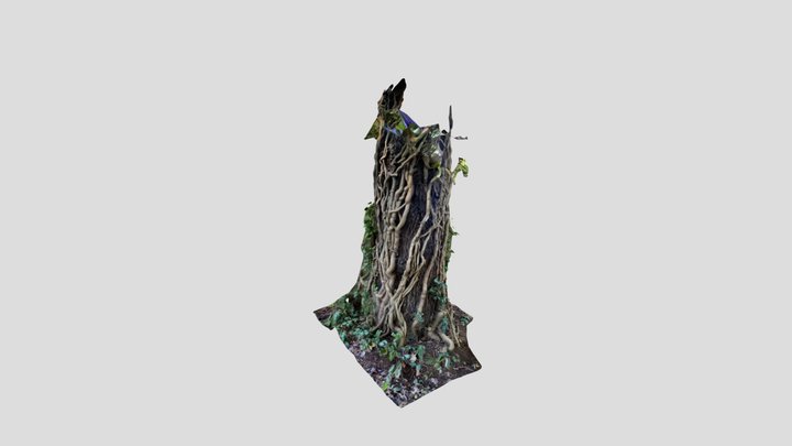 Tentacular vine growth scan 3D Model