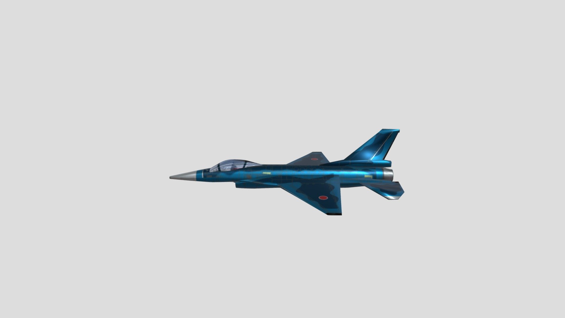 F-2A Japanese fighter Lowpoly - Download Free 3D model by Bung Wrag ...