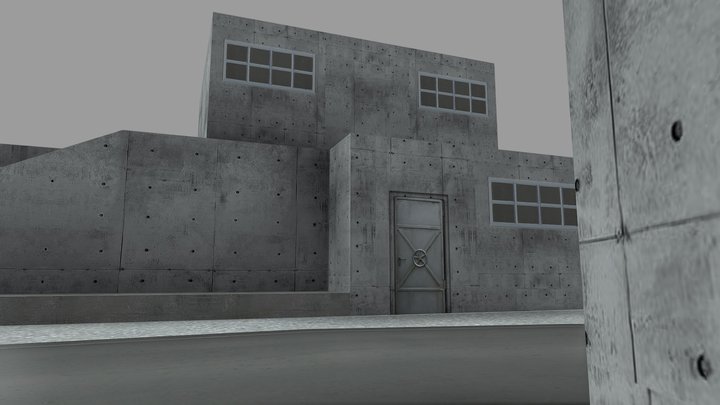 Shooting Game Enviornment Map TDM 3D Model
