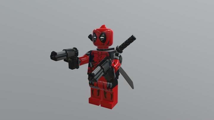 Lego Deadpool 3D Model