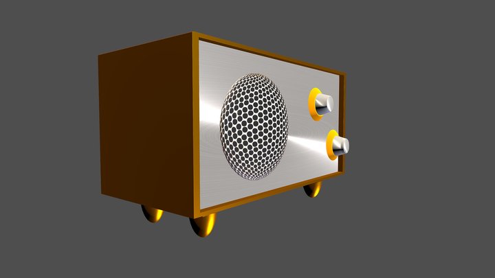 Dante's 1-Million-Dollar Radio 3D Model
