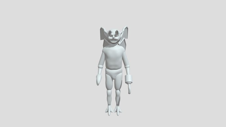 HYBRID BALD MONSTER 3D Model