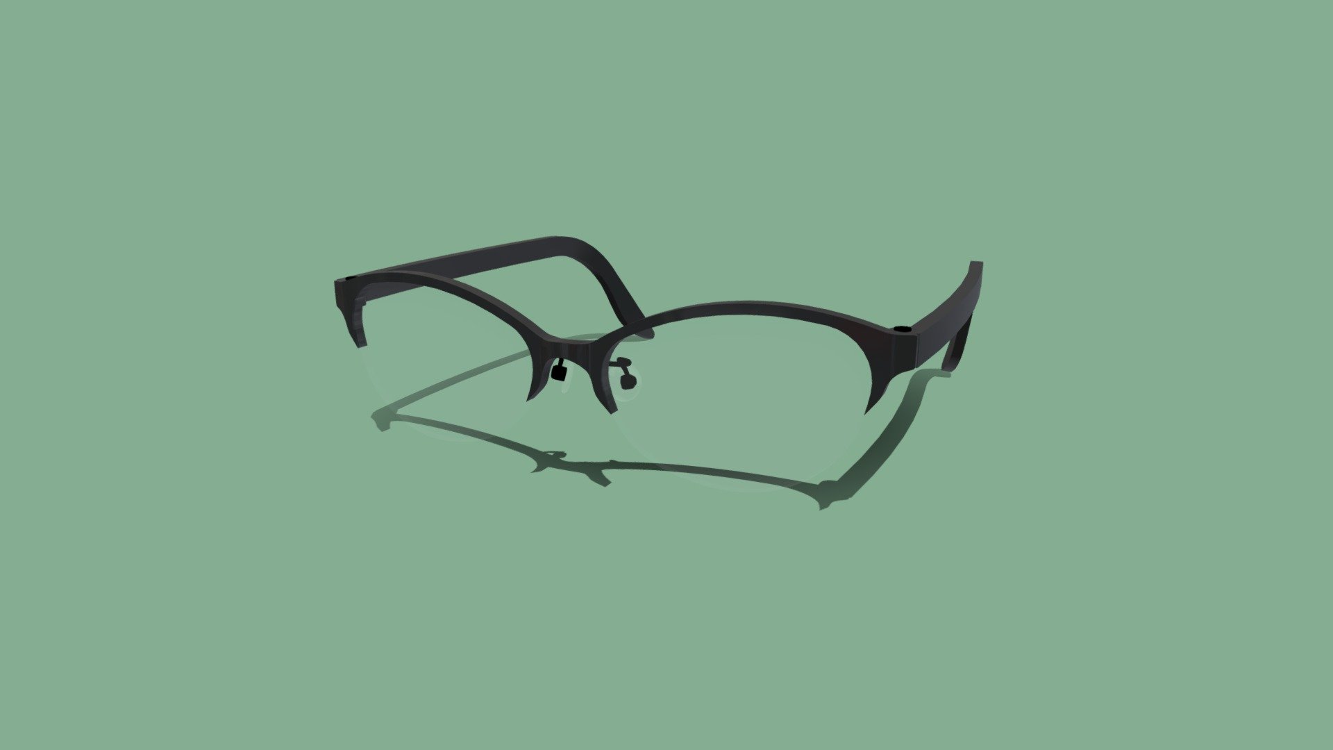 Fox nyrol rim cell frame glasses#01