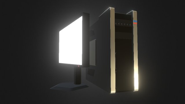 Computer Set 3D Model