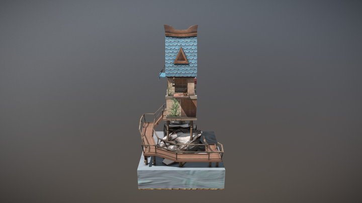 The Fisherman's Hut 3D Model