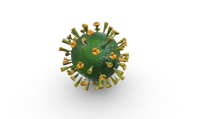 Modelo 3d Del Virus Vih