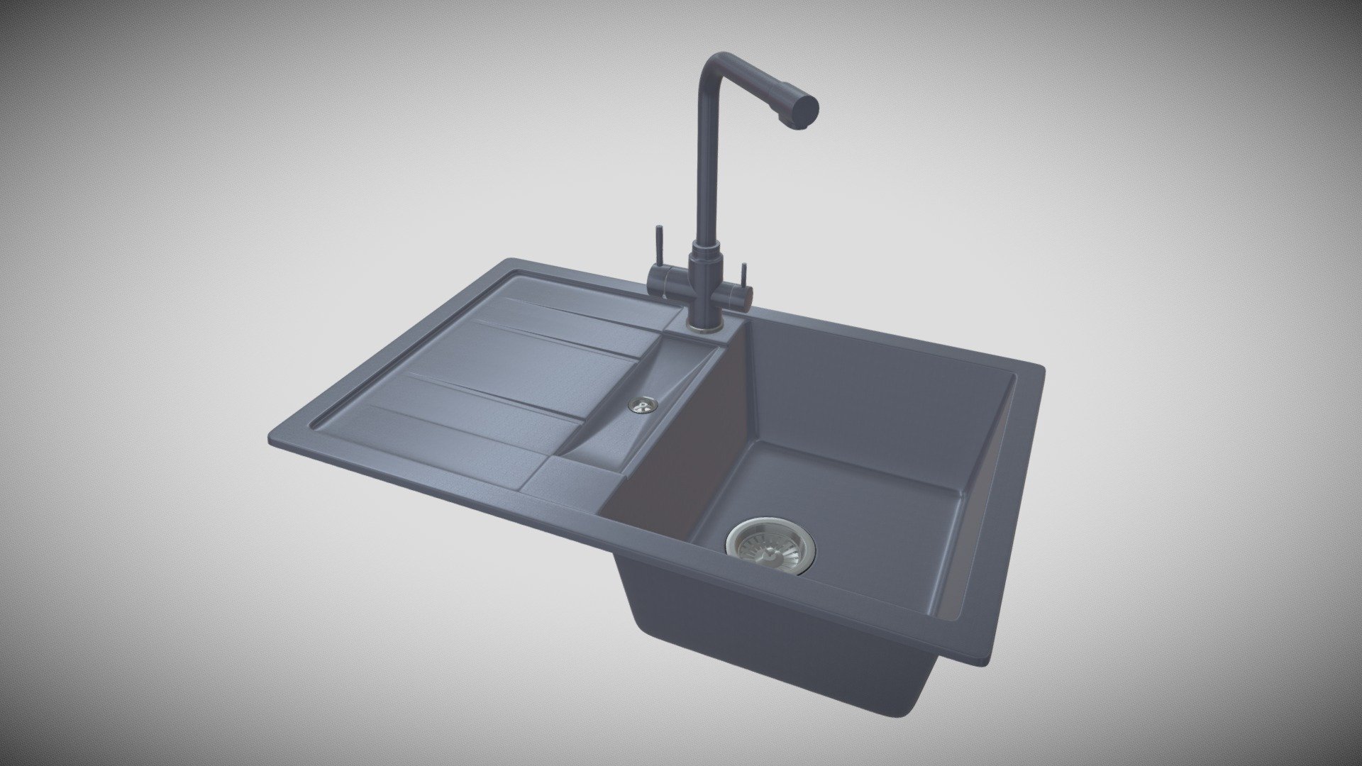 kitchen sink Presto 7850_Gray metallic_Platinum