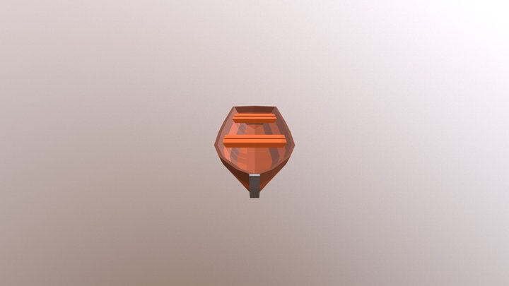 Low Poly Boat 3D Model