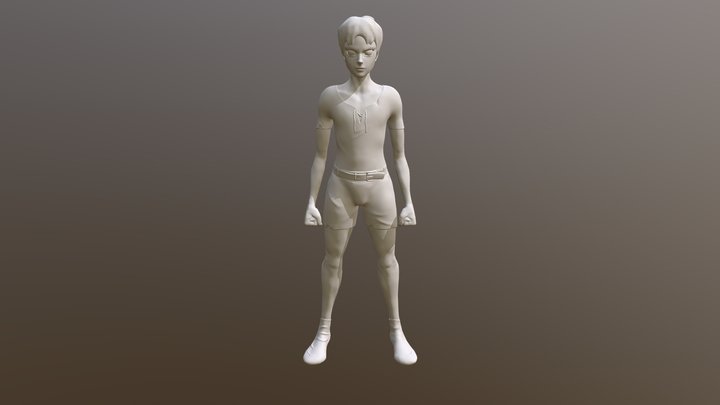 Prototype Male Char Clothing 3D Model