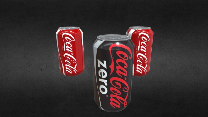 COCA COLA CANS 3D Model