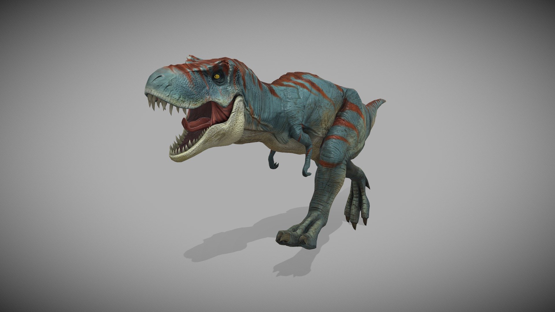 Animated Tyrannosaurus Rex Dinosaur Running Loop - Download Free 3D model  by LasquetiSpice (@LasquetiSpice) [38007d9]