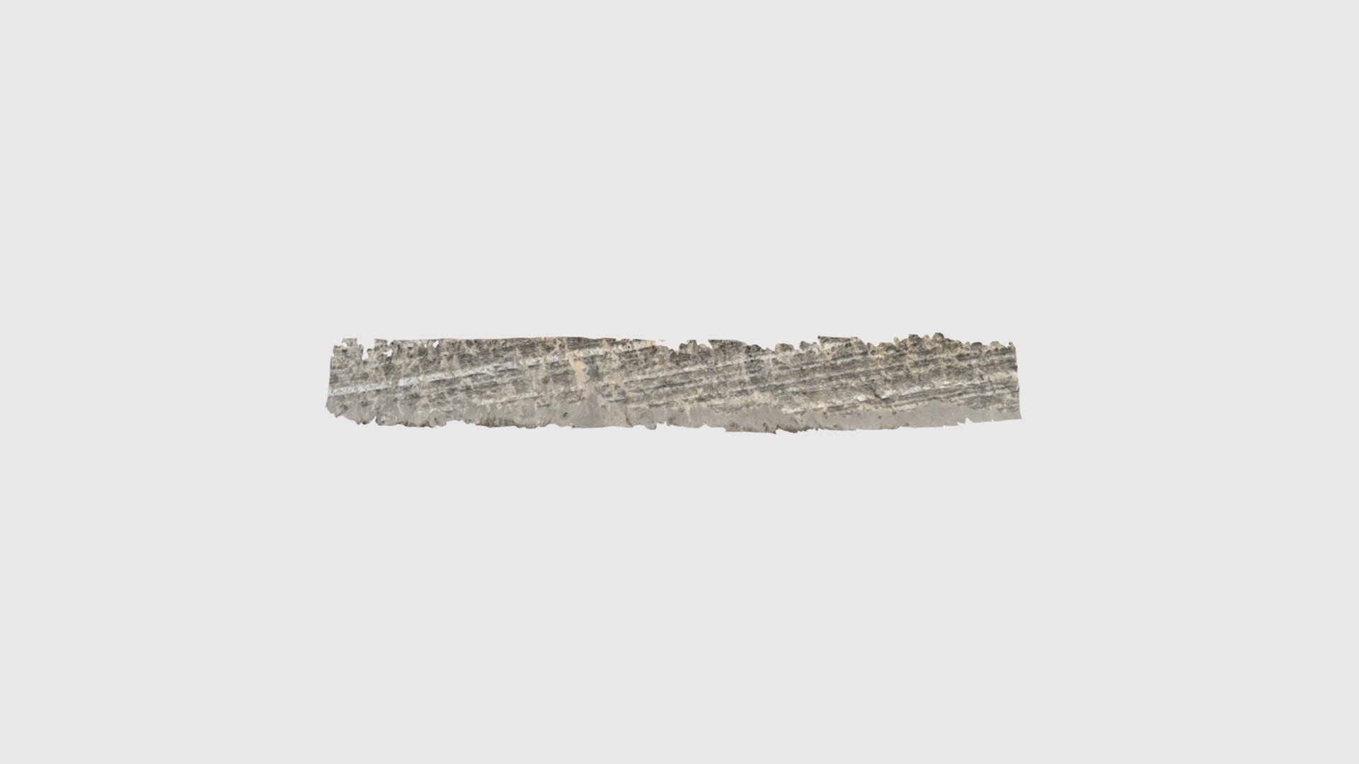 Tilted turbidite beds