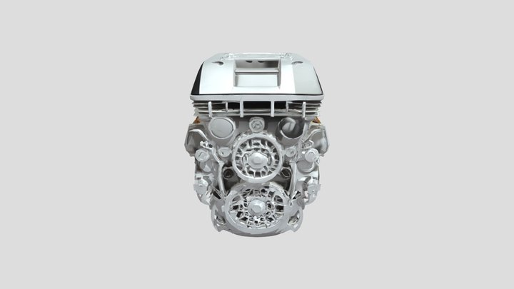 Automobile engine model with visible components – Kostenloses 3D-Modell STL